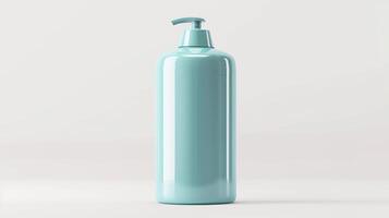Minimalist Shampoo Bottle Presentation photo