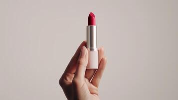 Lipstick Mockup with Hand photo