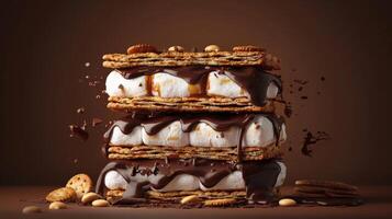 S'mores Sandwich Close-Up photo