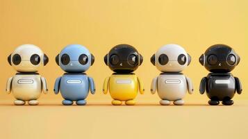 Cute Artificial Intelligence Emojis Bringing Tech Fun photo