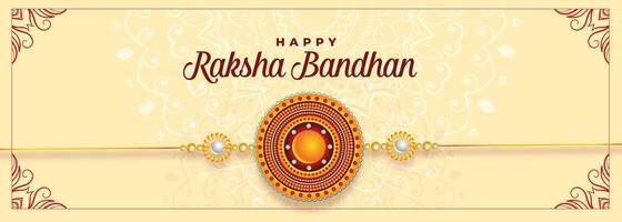 happy raksha bandhan festival banner vector