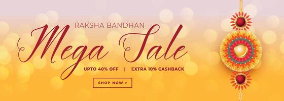 happy raksha bandhan festival sale beautiful banner vector