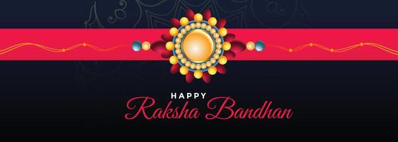 contento raksha Bandhan festival bandera diseño vector