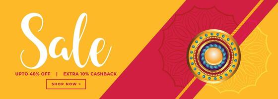 indian raksha bandhan sale banner design vector