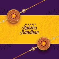 awesome decorative rakhi design for raksha bandhan festival vector