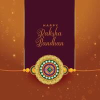 raksha bandhan greeting in indian style vector