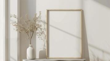Sleek Wood-Toned Frame photo