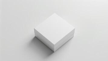 Elegant Single Box Mockup Top View Perspective photo