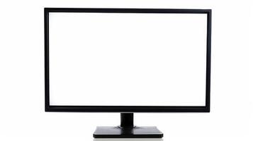 Blank Desktop Monitor on White Background photo