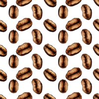 aguarela pintura padronizar do assado café feijões isolado. Sombrio Castanho café feijões clipart para produtos Projeto. cappuccino é a ingrediente dentro manhã café. cafeteria Projeto elemento. png