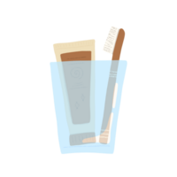 des illustrations de shampooing et brosse à dents ensembles, peinte à la main les dessins animés, les dessins animés pour divers imprimé médias, les dessins animés pour médias à propos baignade et nettoyage. png