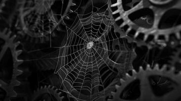 Delicate Web Weaving Masterpiece photo