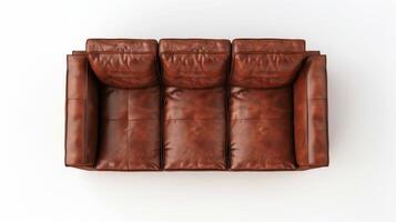 Brown Leather Sofa photo