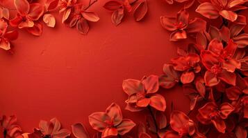 Striking Red Background photo