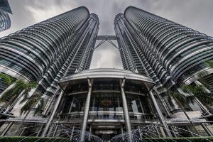 May 25, 2024. Kuala Lumpur, Malaysia. Petronas skyscrapers, towers in KL center. photo