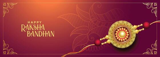 hindu traditional raksha bandhan festival banner vector