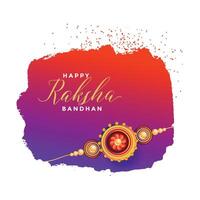 raksha bandhan greeting card design vector