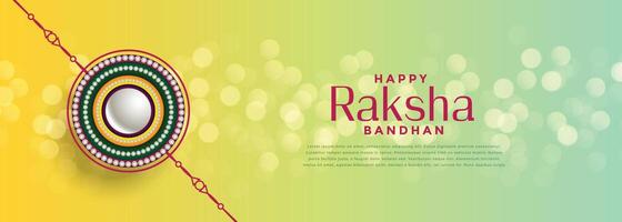 beautiful raksha bandhan bokeh festival background vector