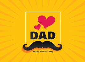 love dad happy fathers day greeting vector