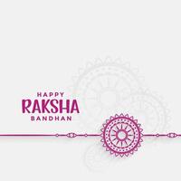 raksha Bandhan festival saludo tarjeta diseño vector