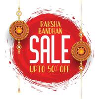 raksha bandhan festival sale banner design vector