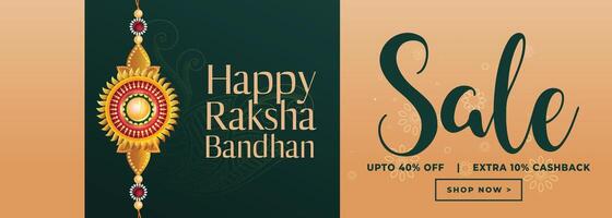 banner de venta de raksha bandhan feliz vector
