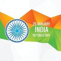 elegant indian happy republic day background design vector