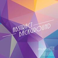 colroful abstract triangle background vector