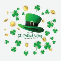 happy st patricks day background vector