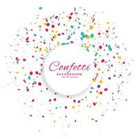 birthday confetti celebration background vector