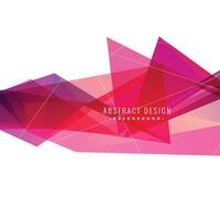 abstract pink triangles background vector