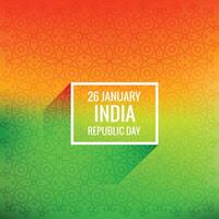 elegant indian happy republic day background design illustration design vector