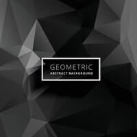 dark geometric polygonal background vector