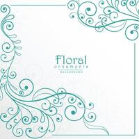 lovely floral background design vector