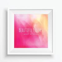 beautiful colors in realistic frame vector