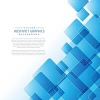 abstract background with blue square shapes vector