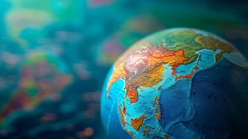 Abstract Illustration Centered on Asia photo