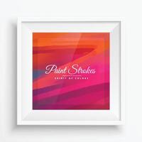 beautiful colors in realistic frame vector