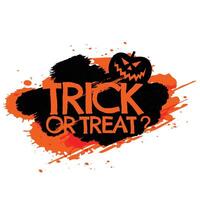 trick or treat halloween poster vector