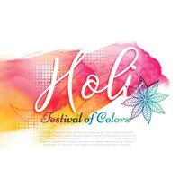 poster of indian holi festival design vector