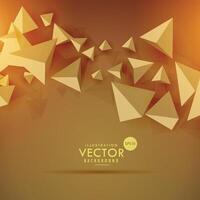 abstract 3d polygon background design vector