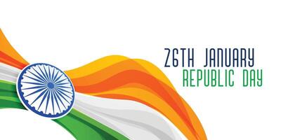 indian republic day flag concept design vector