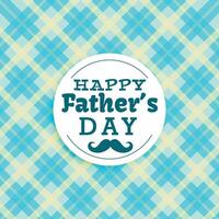 happy fathers day text in blue background vector