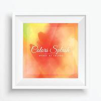 beautiful colors in realistic frame vector