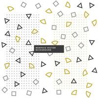 cute small geometrical shapes background vector