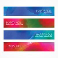 holi banners colelction vector