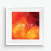 beautiful colors in realistic frame vector