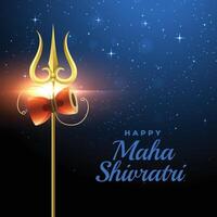 happy maha shivratri festival greeting vector
