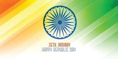 happy republic day 26th january shiny banner vector