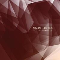 abstract low poly brown background vector